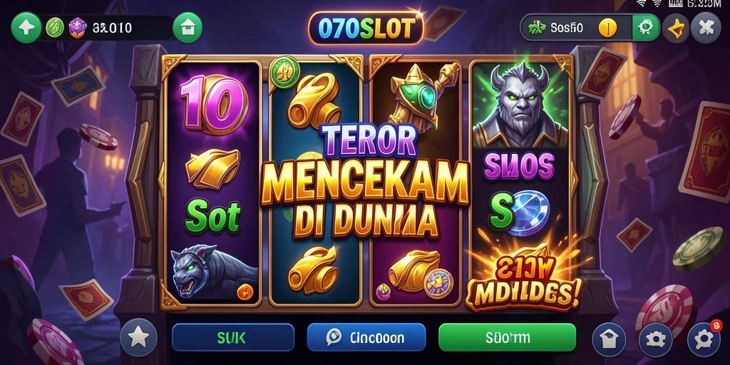 Gameplay menegangkan 070SLOT yang penuh dengan elemen horor.