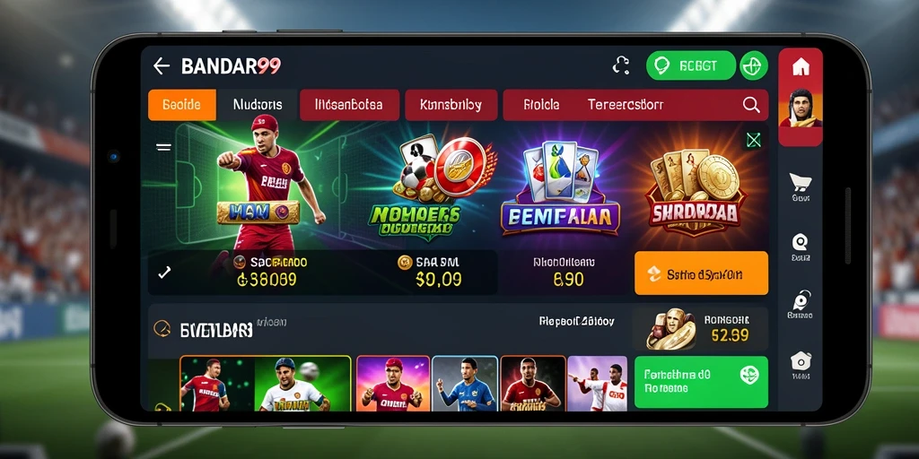 Screenshot BANDAR99 menampilkan pengalaman taruhan olahraga yang menarik.