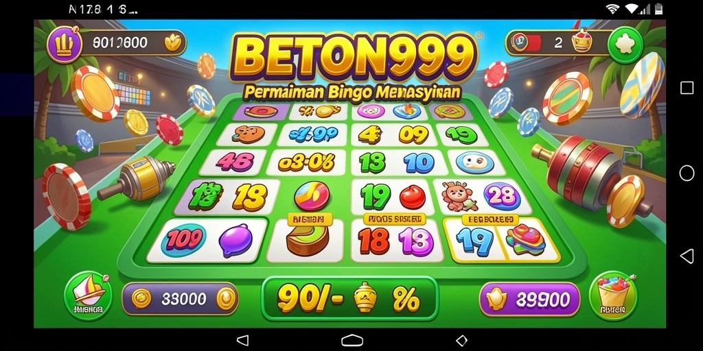 Gameplay menarik BETON999 dengan suasana Bingo yang seru.