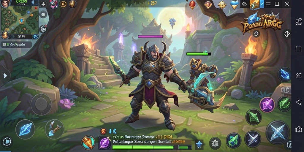 Tampilan gameplay seru dari CRS99 dalam dunia ARPG.