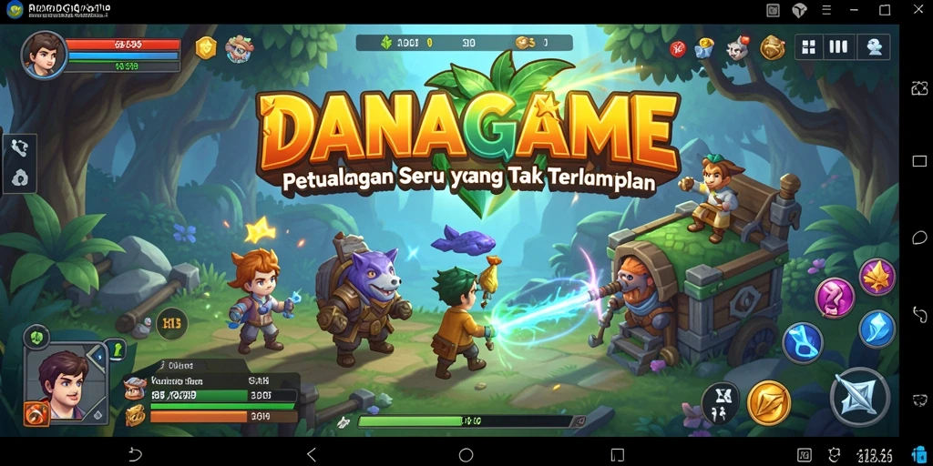 Tangkapan layar DANAGAME menampilkan suasana petualangan yang mendebarkan.