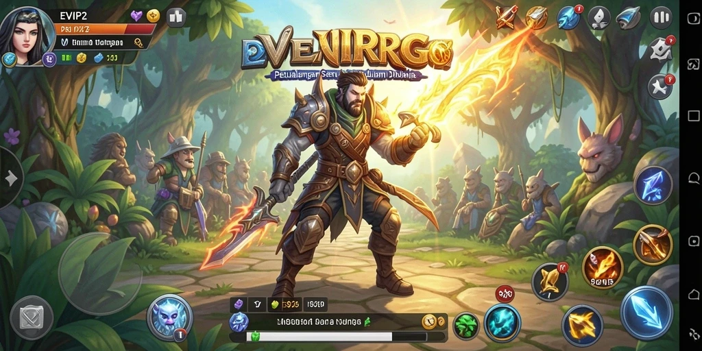 Tampilan gameplay menarik dari EVIP2 dengan karakter dan pertarungan yang mendebarkan.