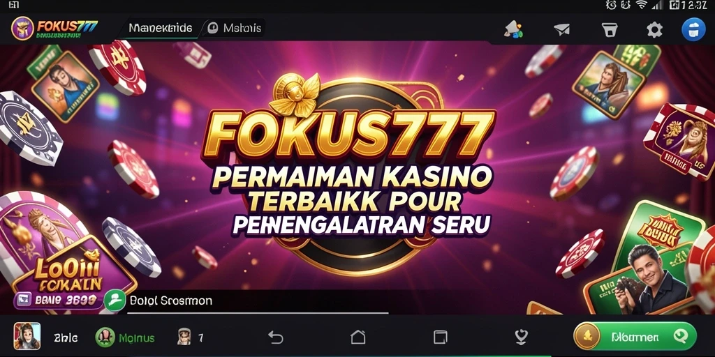 Tampilan screenshot FOKUS777 menampilkan gameplay Kasino yang menarik.