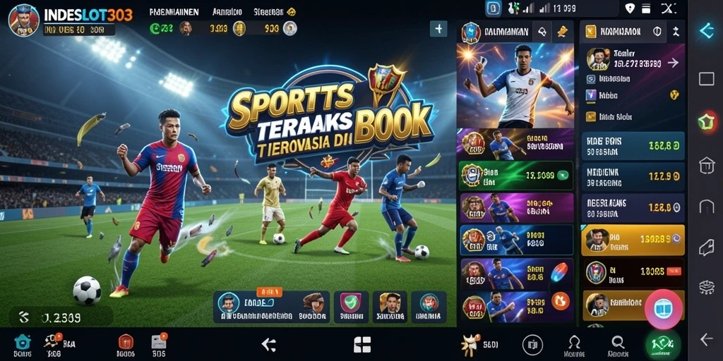 Tampilan gameplay Sportsbook INDESLOT303 yang menarik dan interaktif.