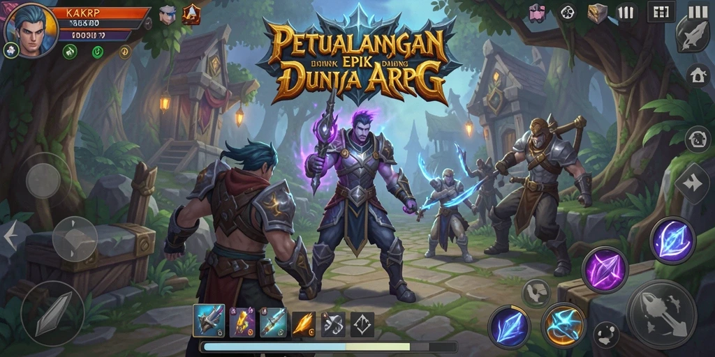 Tampilan gameplay KAKRP yang seru dan mendebarkan.
