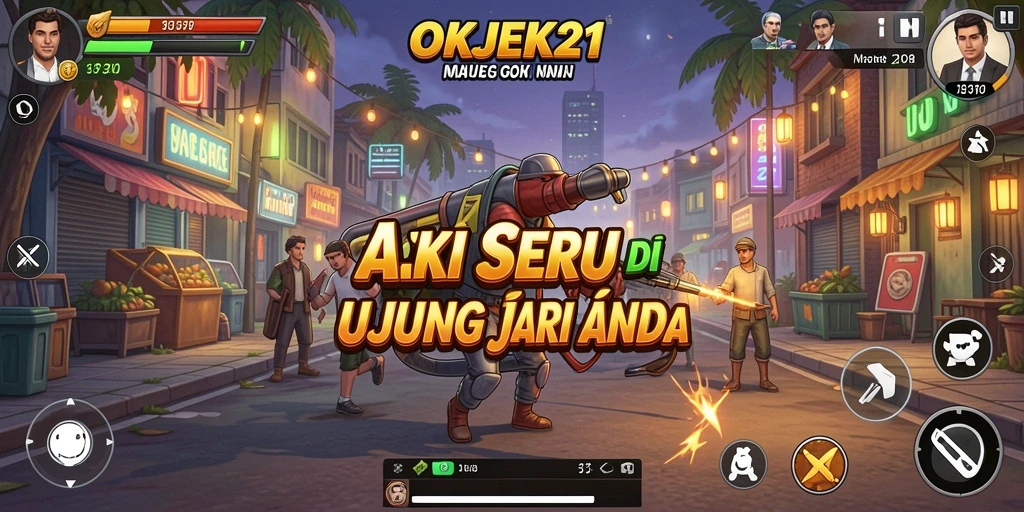 Screenshot OKJEK21 menampilkan aksi mendebarkan dalam gameplay.