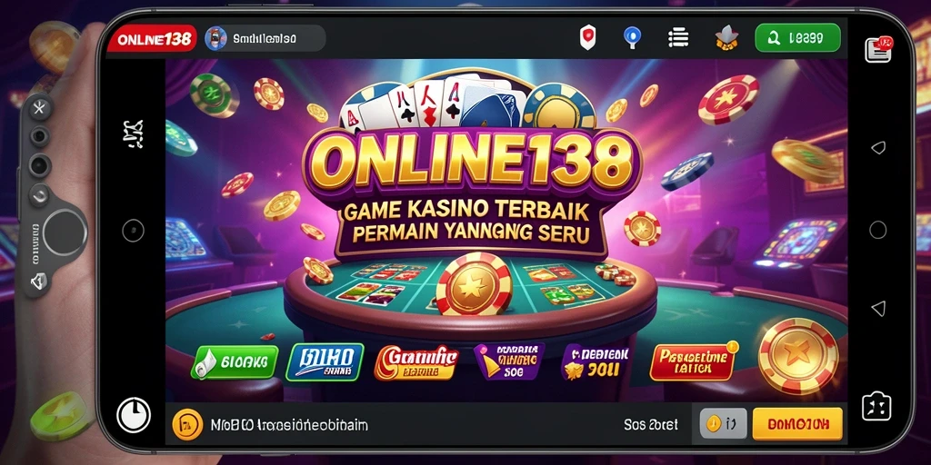 Screenshot permainan Kasino ONLINE138 menunjukkan grafis yang menawan.