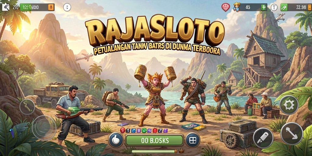 Tampilan gameplay Open World yang menakjubkan di RAJASLOTO.