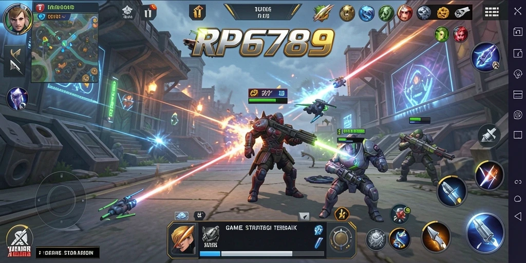 Tampilan gameplay RP6789 yang intens dan strategis.