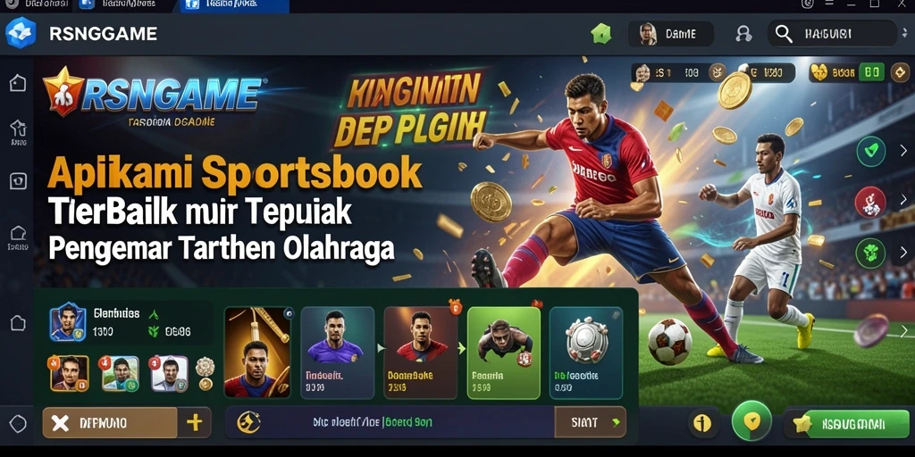Tampilan utama RSNGAME dengan fitur sportsbook yang menarik.