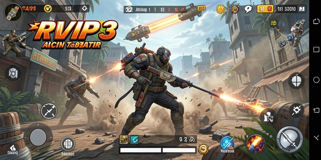 Tampilan gameplay RVIP3 yang penuh aksi dan menegangkan.