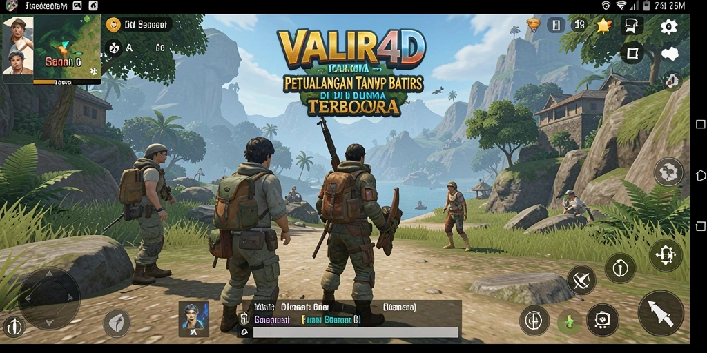 Gameplay VALIR4D yang menampilkan eksplorasi dunia terbuka.