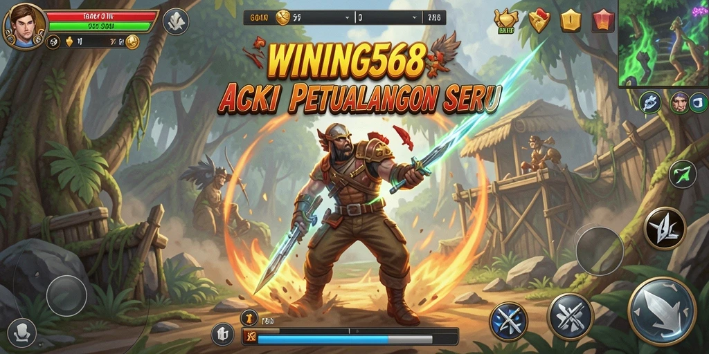 Screenshot dari gameplay WINNING568 yang penuh aksi dan pertarungan.
